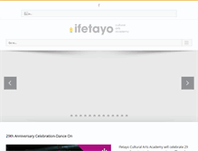 Tablet Screenshot of ifetayo.org